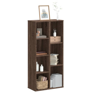 vidaXL Boekenkast 50x25x105 cm bewerkt hout bruin eikenkleurig