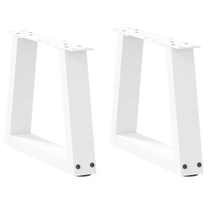 vidaXL Eettafelpoten 2 st V-vormig 40x(30-31,3) cm staal wit