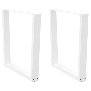 vidaXL Eettafelpoten 2 st V-vormig 90x(72-73,3) cm staal wit