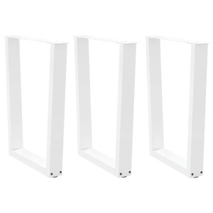 vidaXL Eettafelpoten 3 st V-vormig 70x(72-73,3) cm staal wit