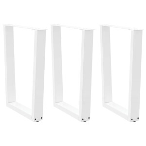 vidaXL Eettafelpoten 3 st V-vormig 70x(72-73,3) cm staal wit