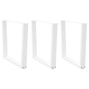 vidaXL Eettafelpoten 3 st V-vormig 90x(72-73,3) cm staal wit