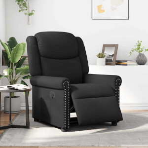 vidaXL Fauteuil elektrisch verstelbaar kunstleer glanzend zwart