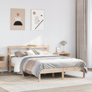 vidaXL Bedframe zonder matras massief grenenhout 120x200 cm