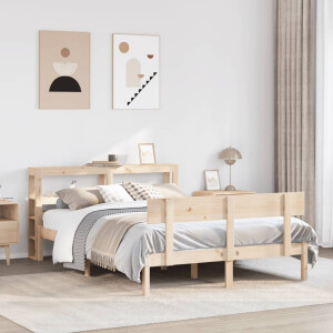 vidaXL Bedframe zonder matras massief grenenhout 120x200 cm
