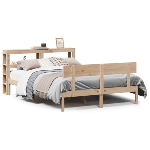 vidaXL Bedframe zonder matras massief grenenhout 140x200 cm