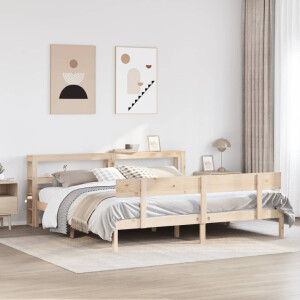 vidaXL Bedframe zonder matras massief grenenhout 180x200 cm
