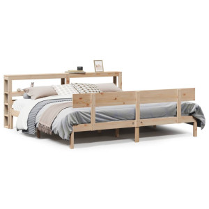 vidaXL Bedframe zonder matras massief grenenhout 200x200 cm