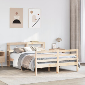 vidaXL Bedframe zonder matras massief grenenhout 140x200 cm
