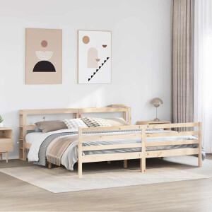 vidaXL Bedframe zonder matras massief grenenhout 200x200 cm