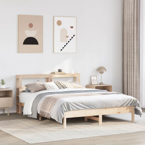vidaXL Bedframe zonder matras massief grenenhout 140x200 cm