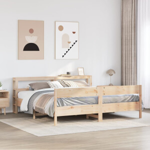 vidaXL Bedframe zonder matras massief grenenhout 180x200 cm