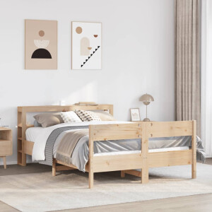 vidaXL Bedframe zonder matras massief grenenhout 120x200 cm