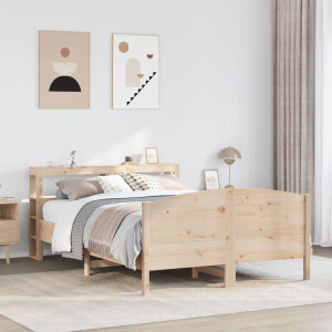 vidaXL Bedframe zonder matras massief grenenhout 140x190 cm