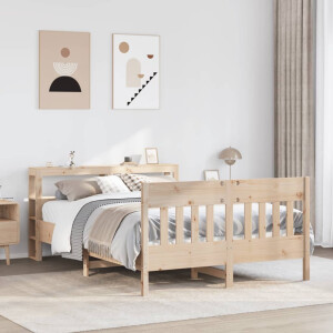 vidaXL Bedframe zonder matras massief grenenhout 140x200 cm
