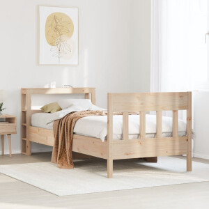 vidaXL Bedframe zonder matras massief grenenhout 75x190 cm