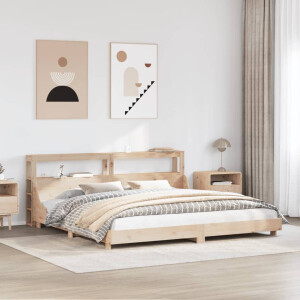 vidaXL Bedframe zonder matras massief grenenhout 180x200 cm