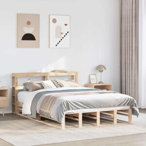 vidaXL Bedframe zonder matras massief grenenhout 120x190 cm