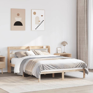 vidaXL Bedframe zonder matras massief grenenhout 120x190 cm