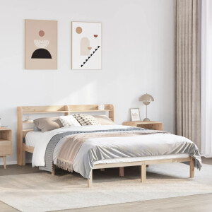 vidaXL Bedframe zonder matras massief grenenhout 120x200 cm