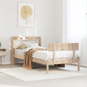 vidaXL Bedframe zonder matras massief grenenhout 90x200 cm