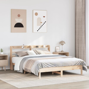 vidaXL Bedframe zonder matras massief grenenhout 150x200 cm