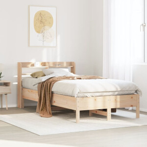 vidaXL Bedframe zonder matras massief grenenhout 75x190 cm