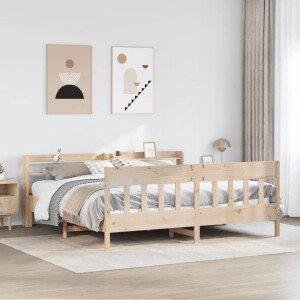 vidaXL Bedframe zonder matras massief grenenhout 180x200 cm