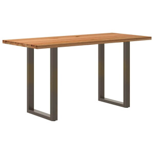 vidaXL Bartafel rechthoekig 180x80x92 cm massief eikenhout lichtbruin