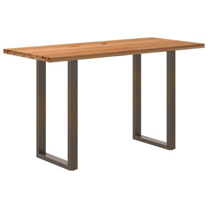 vidaXL Bartafel rechthoekig 180x80x102 cm massief eikenhout lichtbruin