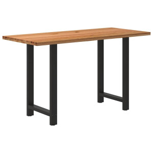 vidaXL Bartafel rechthoekig 180x80x102 cm massief eikenhout lichtbruin