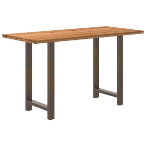 vidaXL Bartafel rechthoekig 180x80x102 cm massief eikenhout lichtbruin