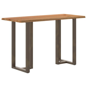 vidaXL Bartafel met natuurlijke rand 180x80x102 cm massief eikenhout