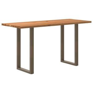 vidaXL Bartafel rechthoekig 200x80x102 cm massief eikenhout lichtbruin