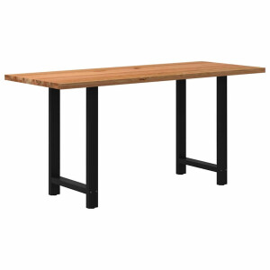 vidaXL Bartafel rechthoekig 200x80x92 cm massief eikenhout lichtbruin