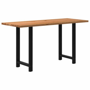 vidaXL Bartafel rechthoekig 200x80x102 cm massief eikenhout lichtbruin