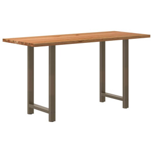 vidaXL Bartafel rechthoekig 200x80x102 cm massief eikenhout lichtbruin