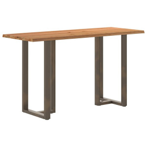 vidaXL Bartafel rechthoekig boomrand 200x80x102 cm massief eikenhout