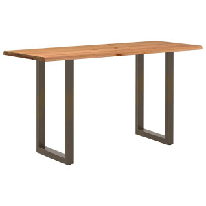 vidaXL Bartafel rechthoekig boomrand 200x80x112 cm massief eikenhout