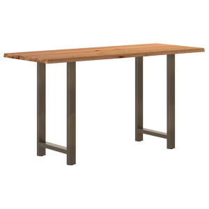 vidaXL Bartafel rechthoekig 200x80x112 cm massief eikenhout lichtbruin