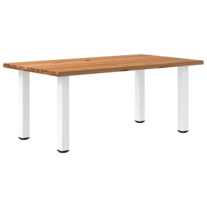 vidaXL Eettafel rechthoekig 180x100x74 cm massief eikenhout lichtbruin