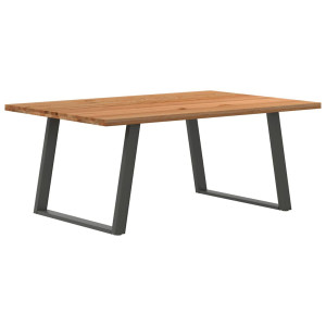 vidaXL Eettafel rechthoekig 180x120x74 cm massief eikenhout lichtbruin