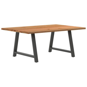 vidaXL Eettafel rechthoekig 180x120x74 cm massief eikenhout lichtbruin