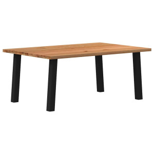 vidaXL Eettafel rechthoekig 180x120x74 cm massief eikenhout lichtbruin