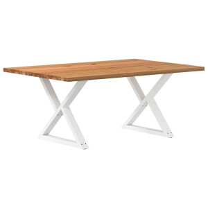 vidaXL Eettafel rechthoekig 180x120x74 cm massief eikenhout lichtbruin