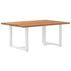vidaXL Eettafel rechthoekig 180x120x74 cm massief eikenhout lichtbruin