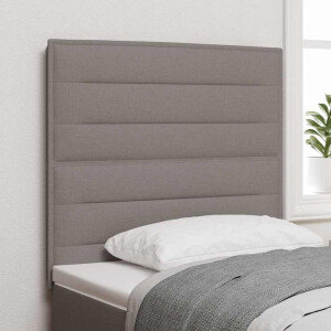 vidaXL LED Hoofdbord met LED-stripverlichting Taupe 90 cm Stof