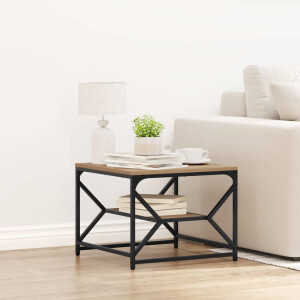 vidaXL Salontafel Artisan Eiken 51 x 50 x 40 cm