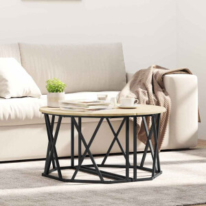 vidaXL Salontafel Sonoma Eiken 80 x 80 x 42 cm