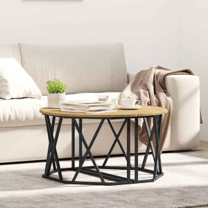 vidaXL Salontafel Artisan Eiken 80 x 80 x 42 cm
